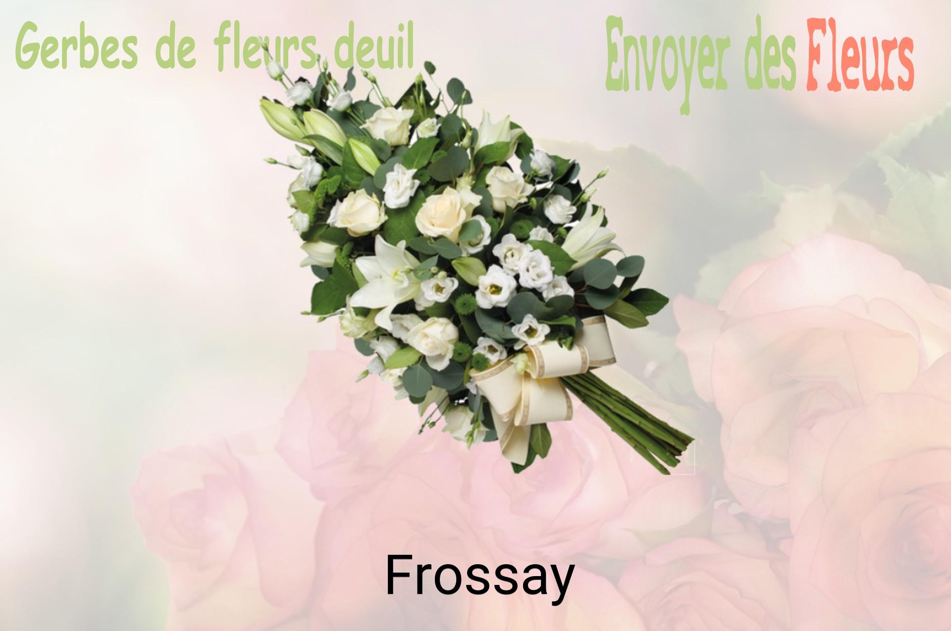 Gerbe de fleurs de deuil livrée à Frossay